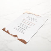 Debonair Hochzeit in Rose Gold getaucht Folieneinladung (Gedreht)