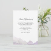 Debonair-Hochzeitsbeilage Begleitkarte (Stehend Vorderseite)