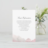 Debonair-Hochzeitsbeilage Begleitkarte (Stehend Vorderseite)