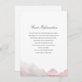 Debonair-Hochzeitsbeilage Begleitkarte (Vorne/Hinten)