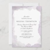 Debonair Lavender Bridal Dusche Einladung (Vorderseite)