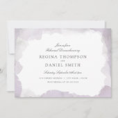 Debonair Lavender Probe Abendessen Einladung (Vorderseite)