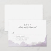 Debonair Lavender UAWG RSVP Karte (Vorne/Hinten)