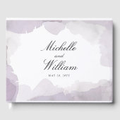 Debonair Lavender Wedding Gästebuch (Vorderseite)