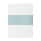 Debonair Turquoise Wedding Einladungsbanderole (Rückseitenbeispiel)