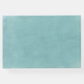 Debonair Turquoise Wedding Gästebuch (Rückseite)