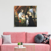 Deborah Kip und ihre Kinder Leinwanddruck (Insitu (Wohnzimmer))