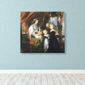 Deborah Kip und ihre Kinder Leinwanddruck (Insitu (Holzboden))