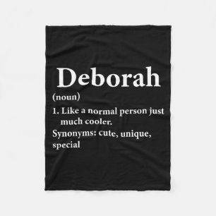 Deborah Name Definition Lustig D Fleecedecke