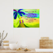 Deborah unter Palm Tree Poster (Küche)