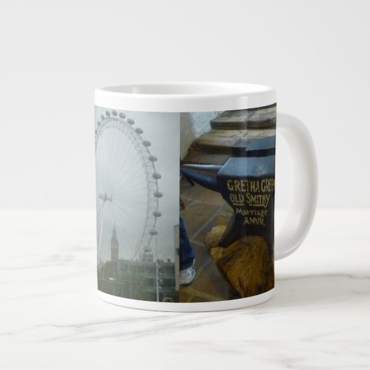 Deborahs England-Tasse Jumbo-Tasse (Vorderseite Rechts)