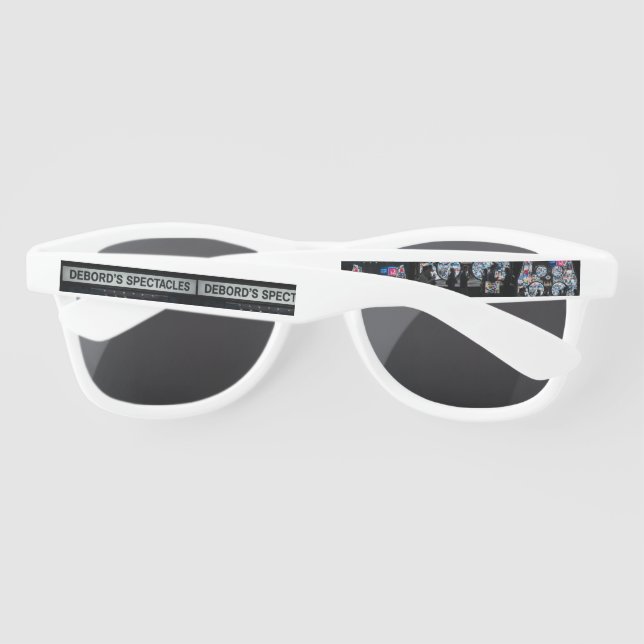 Debords Plastik-Sonnenbrille (Rückseite)