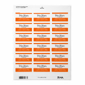 Debra Beruflich Classic Moderne Farbstreifen Adressaufkleber (Vorne)