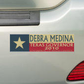 Debra Medina für TX Gouverneur 2010 - StoßSticke Autoaufkleber (Auf Auto)