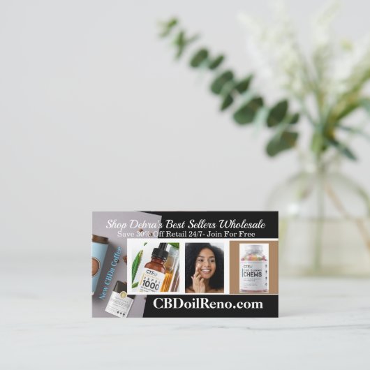 Debras Visitenkarte (Stehend Vorderseite)