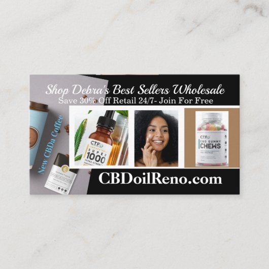 Debras Visitenkarte (Vorderseite)