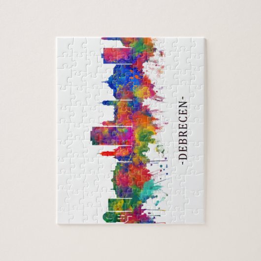 Debrecen Hungary Skyline Puzzle (Vertikal)