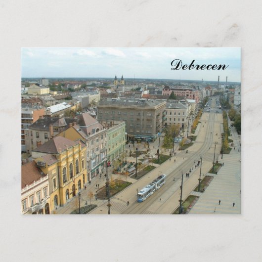 Debrecen Postkarte (Vorderseite)