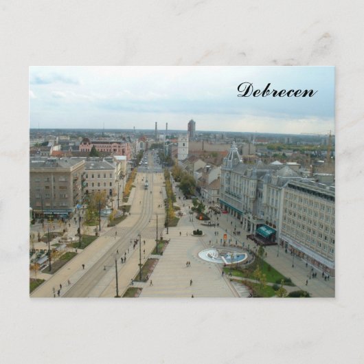 Debrecen Postkarte (Vorderseite)