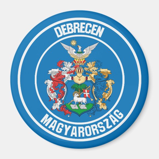 Debrecen Round Emblem Magnet (Vorne)