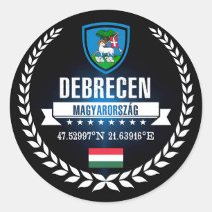 Debrecen Runder Aufkleber