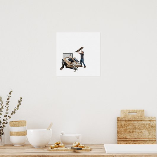 Debris-Ladeaktion Grafik Poster (Küche)