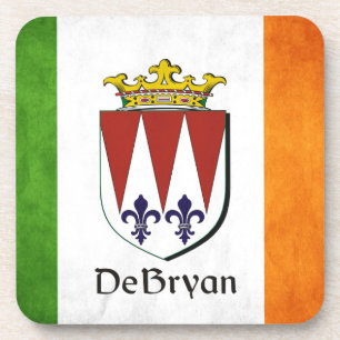DeBryan irische Flagge Getränkeuntersetzer