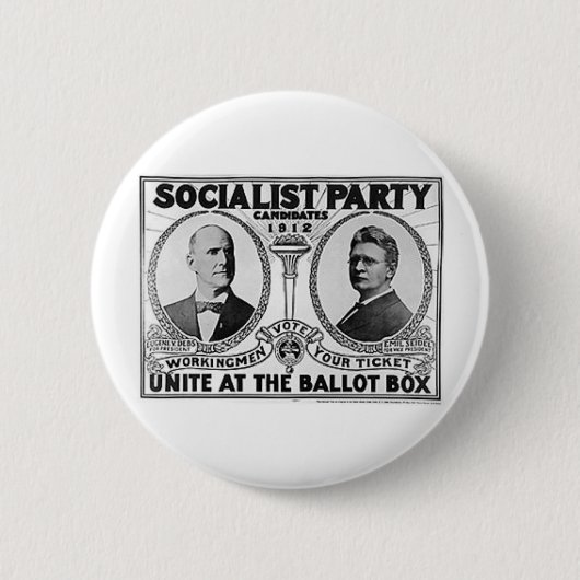 Debs 1912 - Seidel Button (Vorderseite)