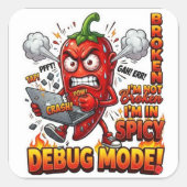 Debug-Modus Lustiger Aufkleber Programmierer Aufkl (Vorderseite)