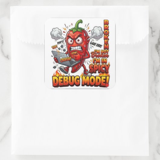 Debug-Modus Lustiger Aufkleber Programmierer Aufkl (Tasche)
