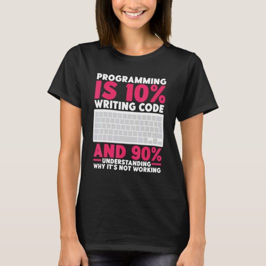 Debuggen Definition Die lockere Programmierung T-Shirt (Vorderseite)