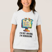 Debuggen von Computergrafik - Ich argumentiere nic Tri-Blend Shirt (Vorderseite)
