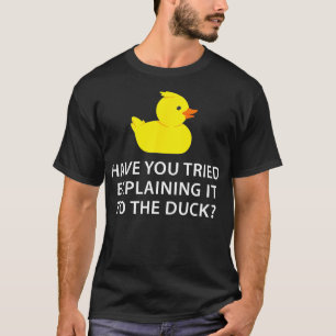 Debuggen von Funny Programmer Rubber Duck 1 T-Shirt