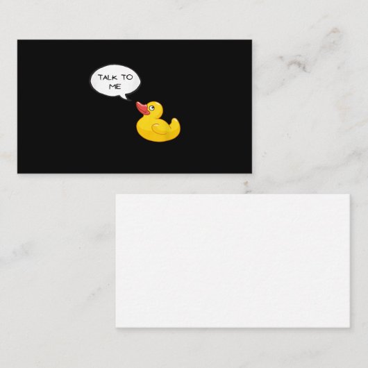 Debuggen von Gummischaufeln Visitenkarte (Vorne/Hinten)