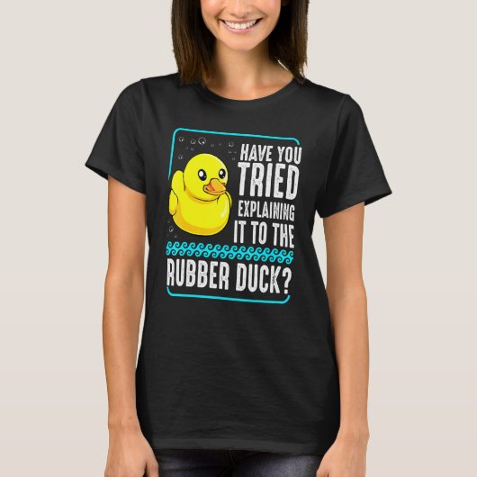 Debuggen von Webcoder-Programmierern für Rubber-Du T-Shirt (Vorderseite)