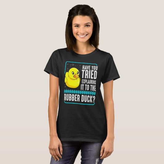 Debuggen von Webcoder-Programmierern für Rubber-Du T-Shirt (Vorne ganz)