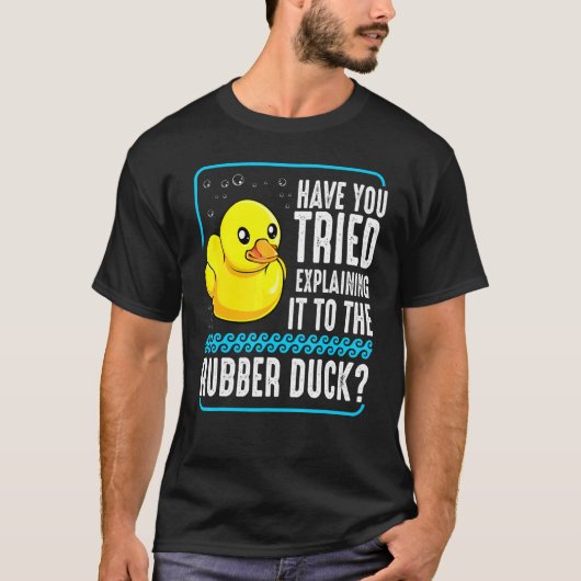 Debuggen von Webcoder-Programmierern für Rubber-Du T-Shirt (Vorderseite)
