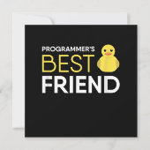 Debugger-Programmierer für Rubber Duck bester Freu Einladung (Vorderseite)