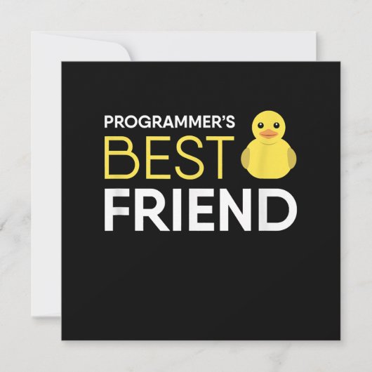 Debugger-Programmierer für Rubber Duck bester Freu Einladung (Vorderseite)