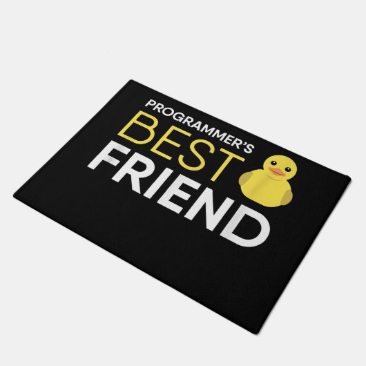 Debugger-Programmierer für Rubber Duck bester Freu Fußmatte (Schrägansicht)