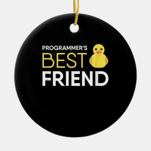 Debugger-Programmierer für Rubber Duck bester Freu Keramik Ornament (Vorne)