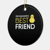 Debugger-Programmierer für Rubber Duck bester Freu Keramik Ornament (Links)