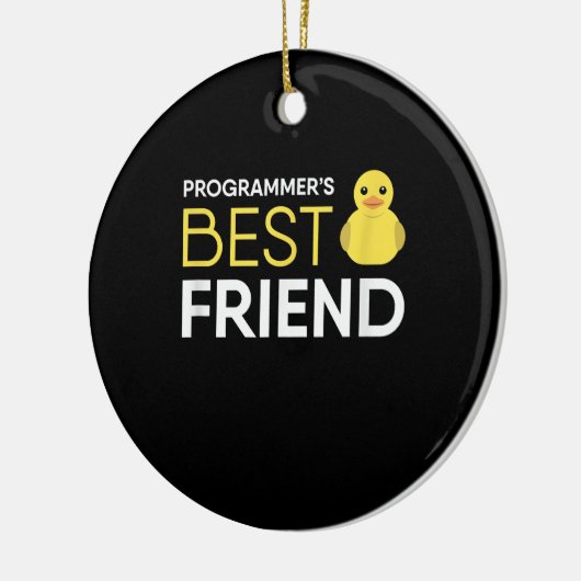 Debugger-Programmierer für Rubber Duck bester Freu Keramik Ornament (Links)