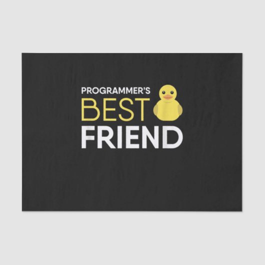 Debugger-Programmierer für Rubber Duck bester Freu Seidenpapier (Vorderseite)