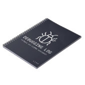 Debugging-Log Tränen- und Kaffee-Edition Programmi Notizblock (Linke Seite)