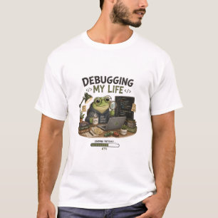 Debugging My Life Lustiges Programmierer T-Shirt