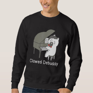 Debussy Cat Piano Classic Music Composer Sweatshirt