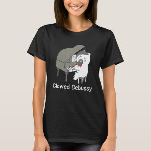 Debussy Cat Piano Classic Music Composer T-Shirt