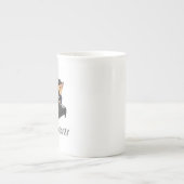 Debussy Piano Player Cat Pun Fun Geschenk Porzellantasse (Vorderseite)