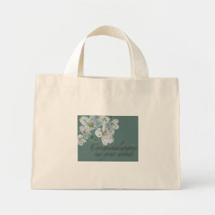 Debut Glückwunsch Frühlingsbeauty Wildblume Mini Stoffbeutel